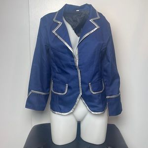 Costume Blazer, blue, long sleeve, Velcro closure